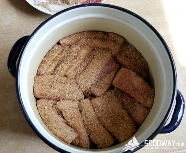 приготовление солёного сала