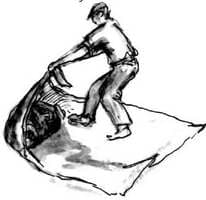 Дом из самана-Смешивание смеси