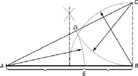 Деление отрезка в соотношении золотой пропорции