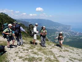 Вид на Ялту с высоты 1100м