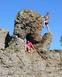 фотосессия на интересных камнях