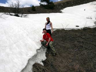 снег на Демерджи