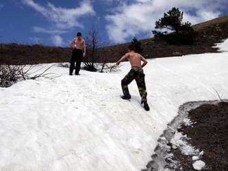 снег на Демерджи