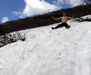 снег на Демерджи