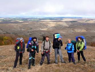 Вид с г. Кара-тау на Караби-яйлу