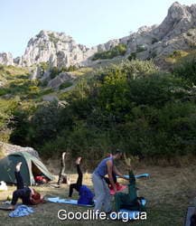 йога в походе