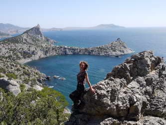 Бухта Голубая, Новый Свет