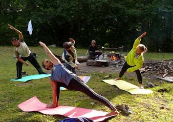 йога на природе