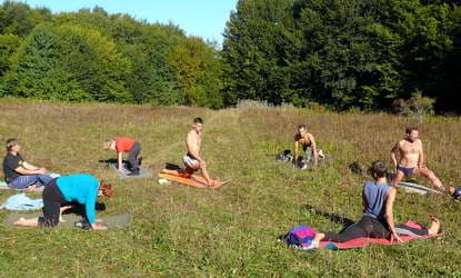 йога на природе